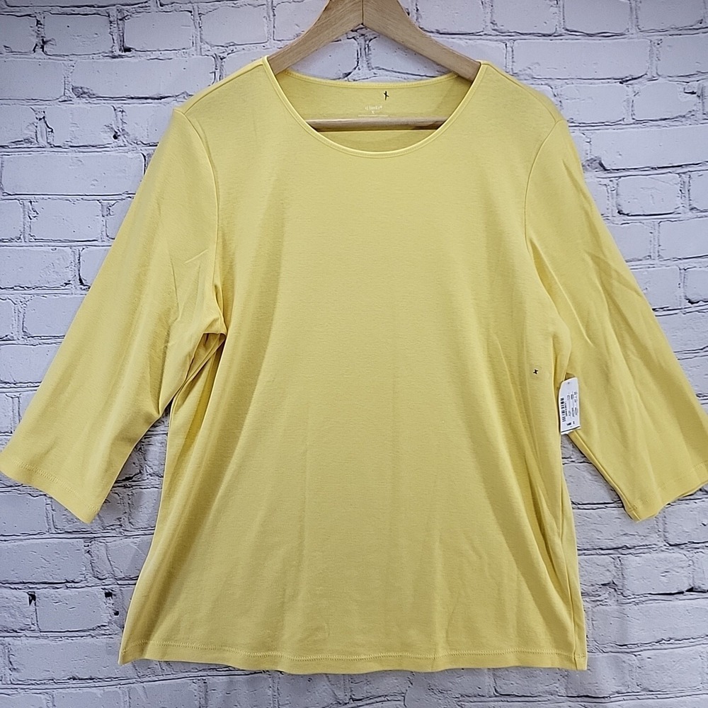 CJ Banks Top 14W‎ Womens Yellow New With Tags